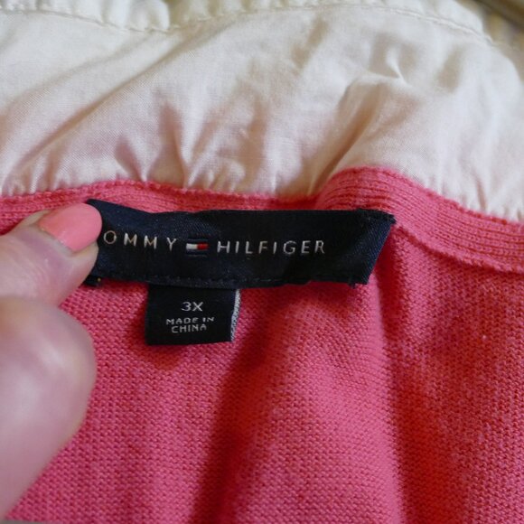 Tommy Hilfiger Plus Size Layered Look Argyle Sweater - Picture 7 of 13